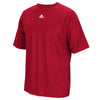 adidas Men's Red Performance Short-Sleeve Climalite Tee