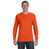 Jerzees Men's Burnt Orange 5.6 Oz Dri-Power Active Long-Sleeve T-Shirt