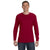 Jerzees Men's Cardinal 5.6 Oz Dri-Power Active Long-Sleeve T-Shirt