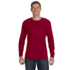 Jerzees Men's Cardinal 5.6 Oz Dri-Power Active Long-Sleeve T-Shirt