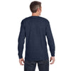 Jerzees Men's Vintage Heather Navy 5.6 Oz Dri-Power Active Long-Sleeve T-Shirt