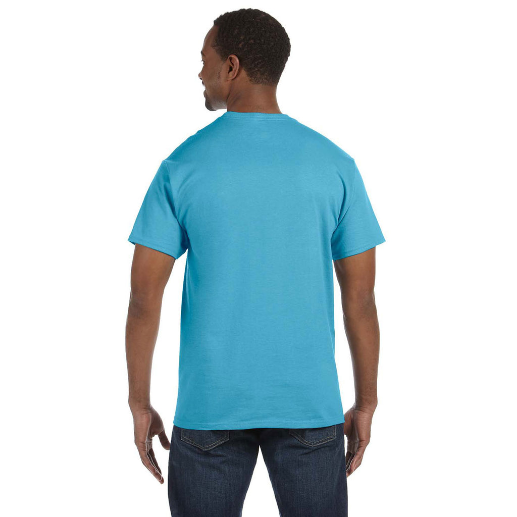 Jerzees Men's Aquatic Blue 5.6 Oz Dri-Power Active T-Shirt