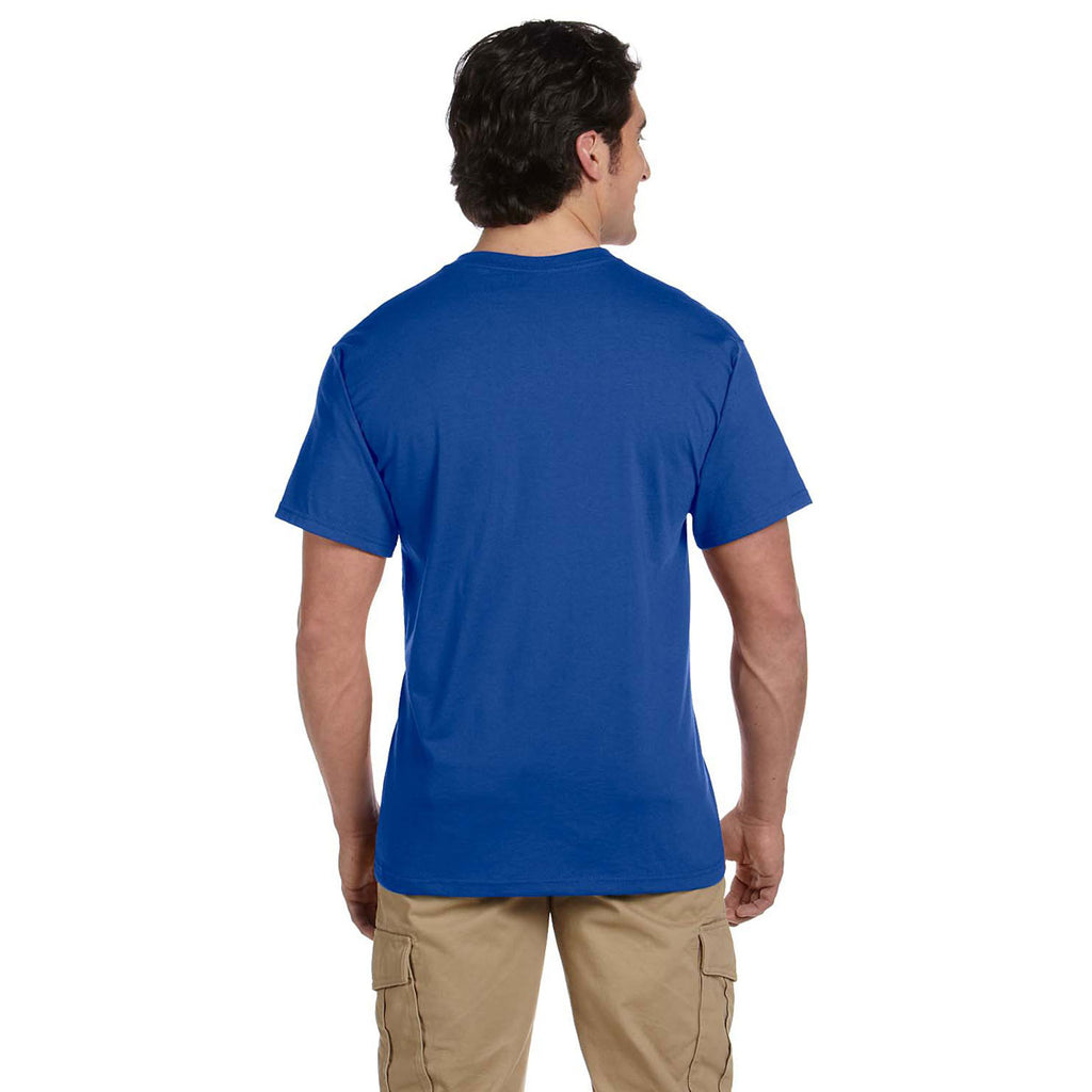 Jerzees Men's Royal 5.6 Oz Dri-Power Active Pocket T-Shirt