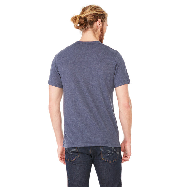 Bella + Canvas Unisex Heather Midnight Navy Jersey Short-Sleeve T-Shir