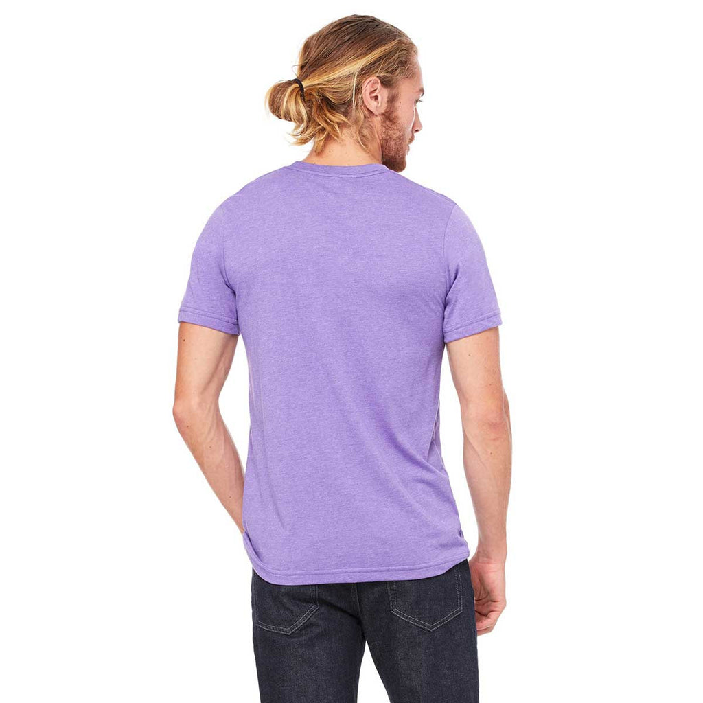 Bella + Canvas Unisex Hthr Team Purple Jersey Short-Sleeve T-Shirt