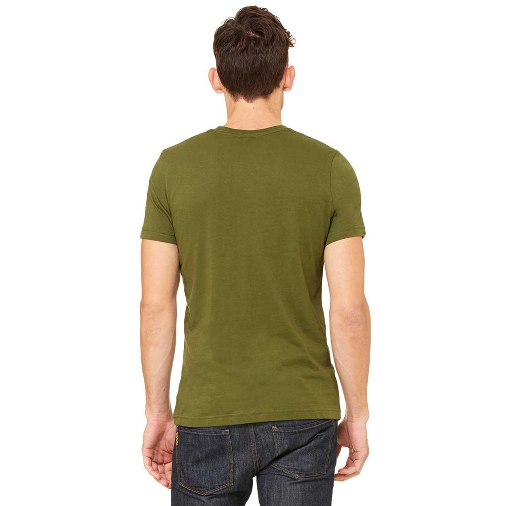 Bella + Canvas Unisex Olive Jersey Short-Sleeve T-Shirt