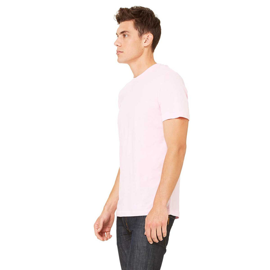 Bella + Canvas Unisex Pink Jersey Short-Sleeve T-Shirt