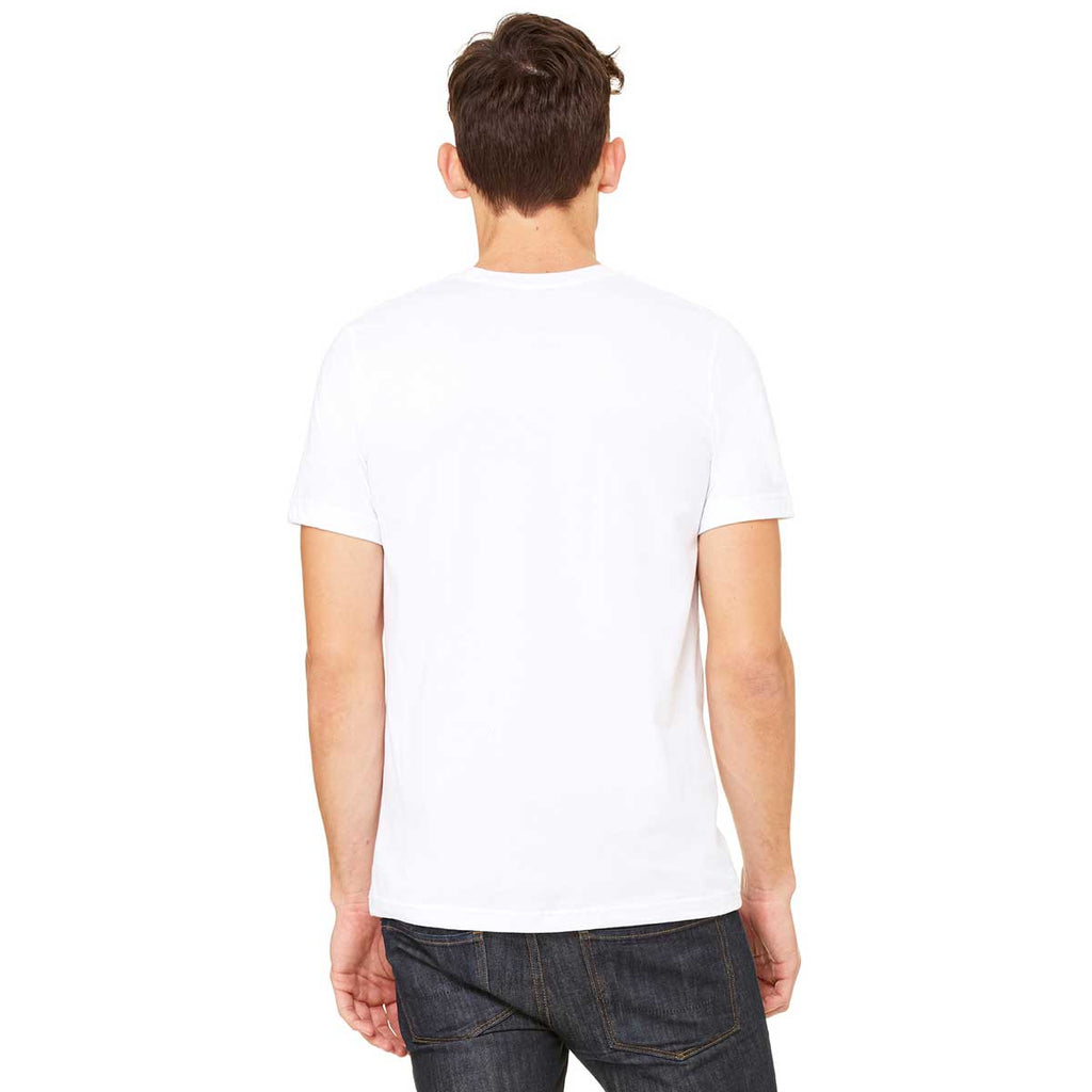 Bella + Canvas Unisex White Jersey Short-Sleeve T-Shirt