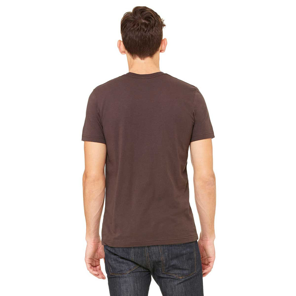 Bella + Canvas Unisex Brown Made in the USA Jersey Short-Sleeve T-Shirt