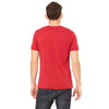 Bella + Canvas Unisex Canvas Red Made in the USA Jersey Short-Sleeve T-Shirt