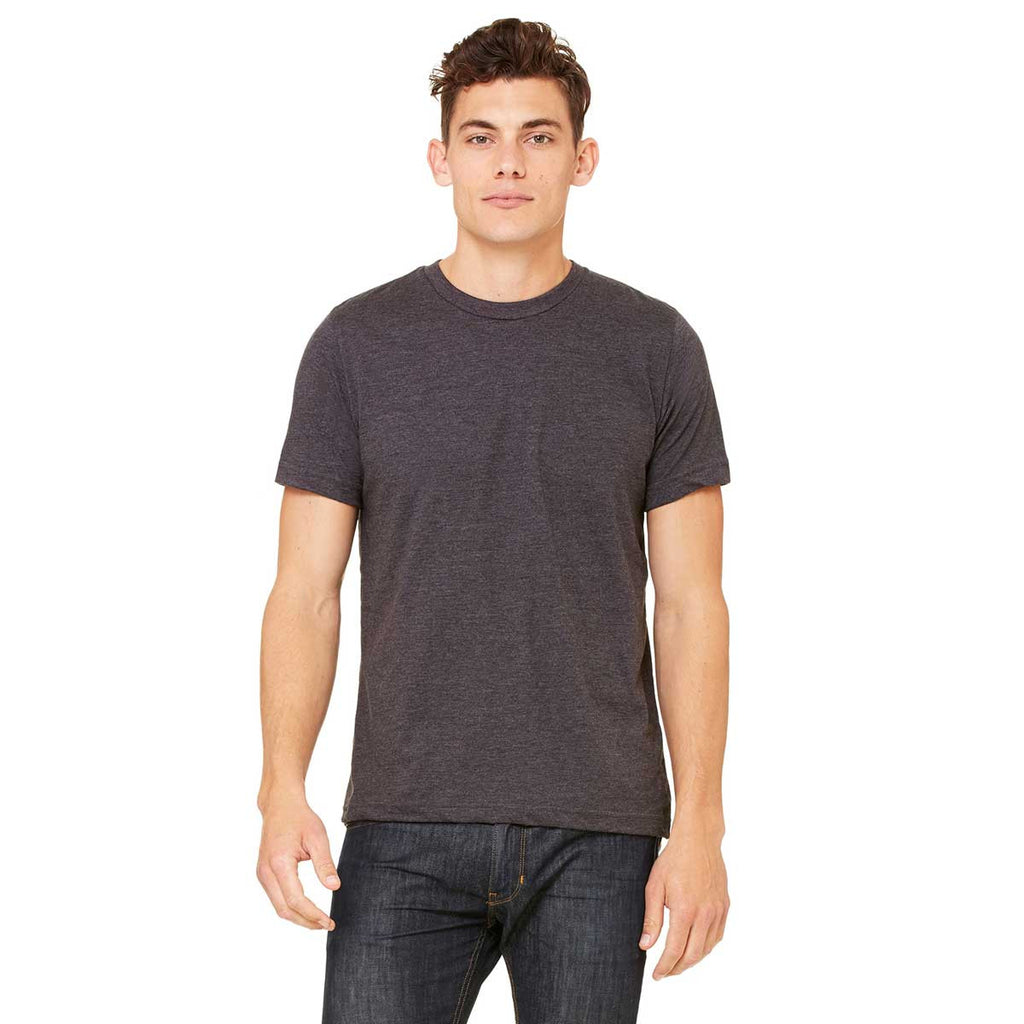 Bella + Canvas Unisex Dark Grey Heather Made in the USA Jersey Short-S