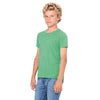 Bella + Canvas Youth Green Triblend Jersey Short-Sleeve T-Shirt