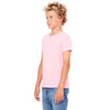 Bella + Canvas Youth Neon Pink Jersey Short-Sleeve T-Shirt