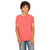 Bella + Canvas Youth Red Triblend Jersey Short-Sleeve T-Shirt