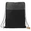 Leed's Black Ash Recycled Drawstring Bag