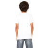 Bella + Canvas Youth White Jersey Short-Sleeve V-Neck T-Shirt