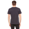 Bella + Canvas Unisex Dark Grey Jersey Short-Sleeve V-Neck T-Shirt
