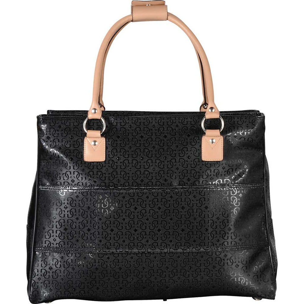 Guess Women's Black Frosted 15" Computer Shopper Travel Tote