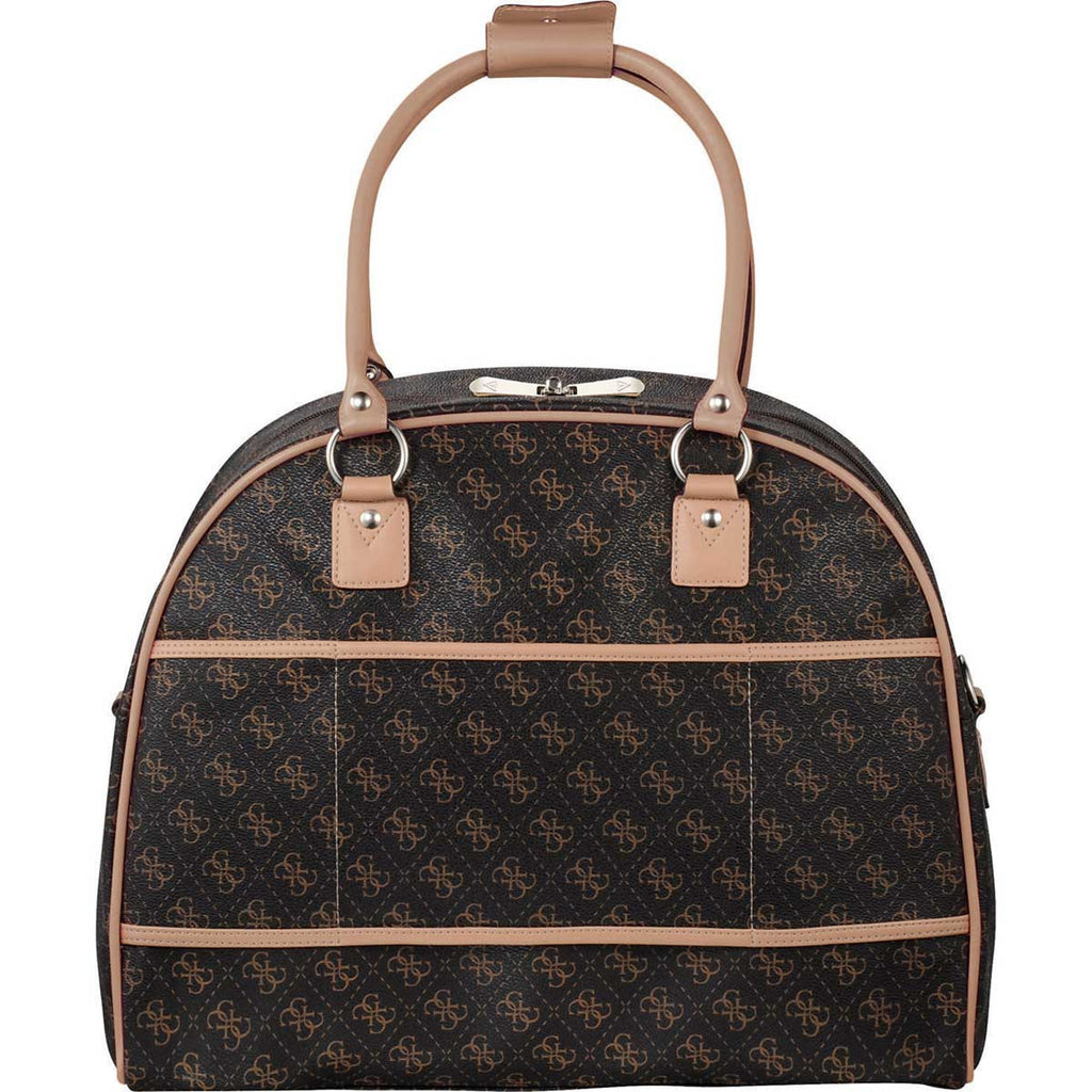 Guess Women's Brown Logo Affair Dome Travel 15" Computer Tote