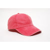 Pacific Headwear Cape Red Velcro Adjustable Washed Pigment Dyed Cap