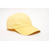 Pacific Headwear Mustard Velcro Adjustable Washed Pigment Dyed Cap