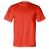 Bayside Men's Bright Orange Union-Made Short Sleeve T-Shirt with Pocket
