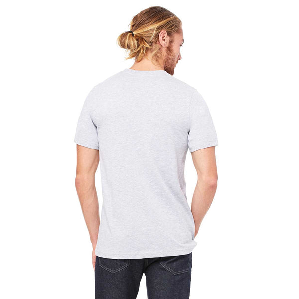 Bella + Canvas Men's Athletic Heather/Navy Jersey Short-Sleeve Pocket