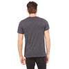Bella + Canvas Men's Dark Grey Heather/Black Jersey Short-Sleeve Pocket T-Shirt