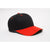 Pacific Headwear Black/Red Velcro Adjustable Cotton Poly Cap