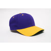 Pacific Headwear Purple/Gold Velcro Adjustable Cotton Poly Cap
