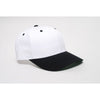 Pacific Headwear White/Black Velcro Adjustable Cotton Poly Cap