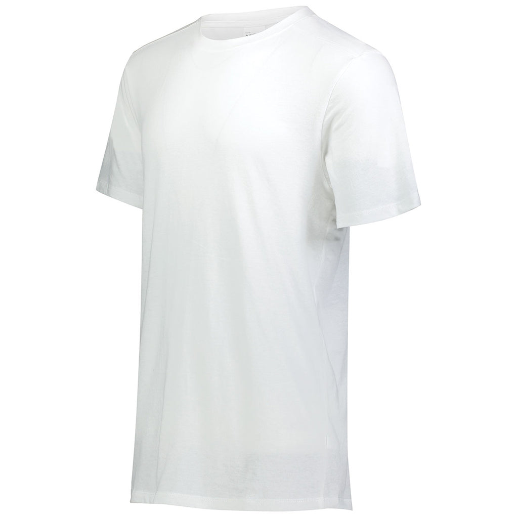 Augusta Sportswear Men's White Tri-Blend Tee