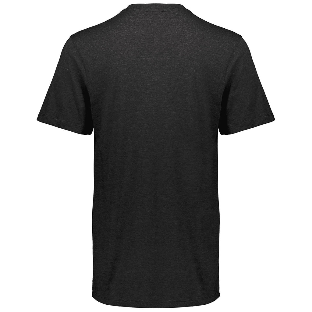 Augusta Sportswear Men's Black Heather Tri-Blend Tee