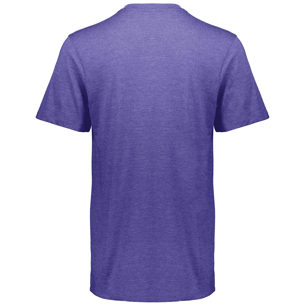Augusta Sportswear Men's Purple Heather Tri-Blend Tee