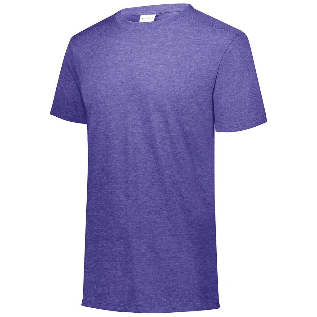 Augusta Sportswear Men's Purple Heather Tri-Blend Tee