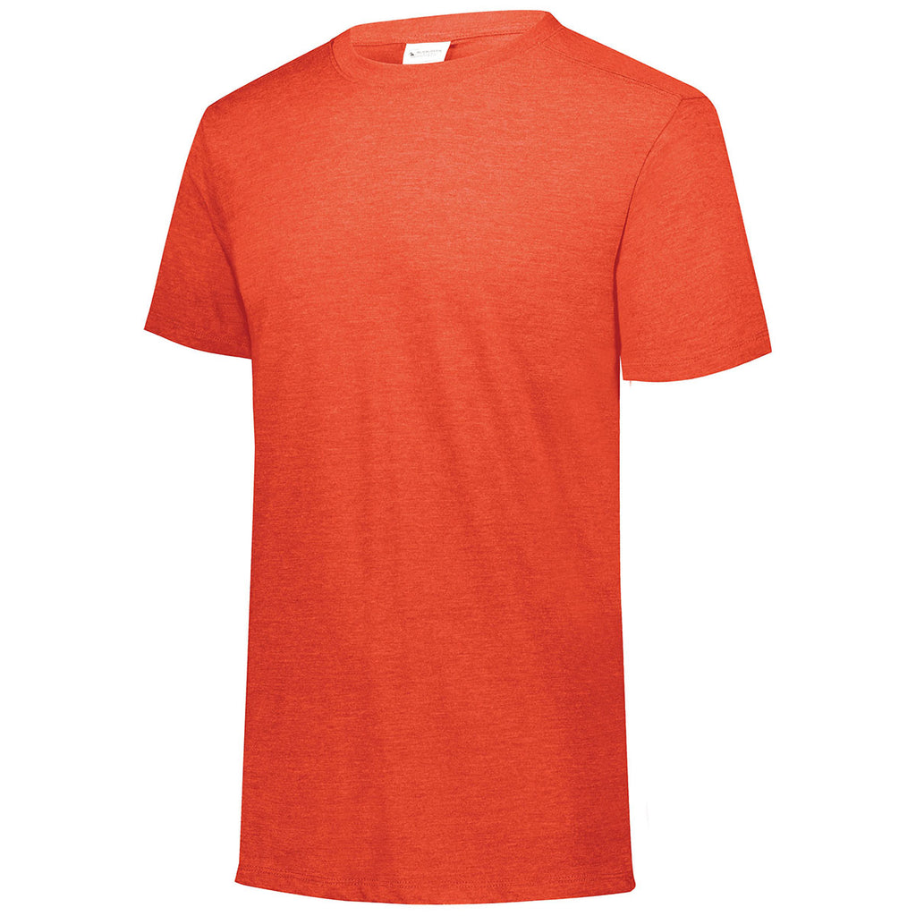 Augusta Sportswear Men's Orange Heather Tri-Blend Tee