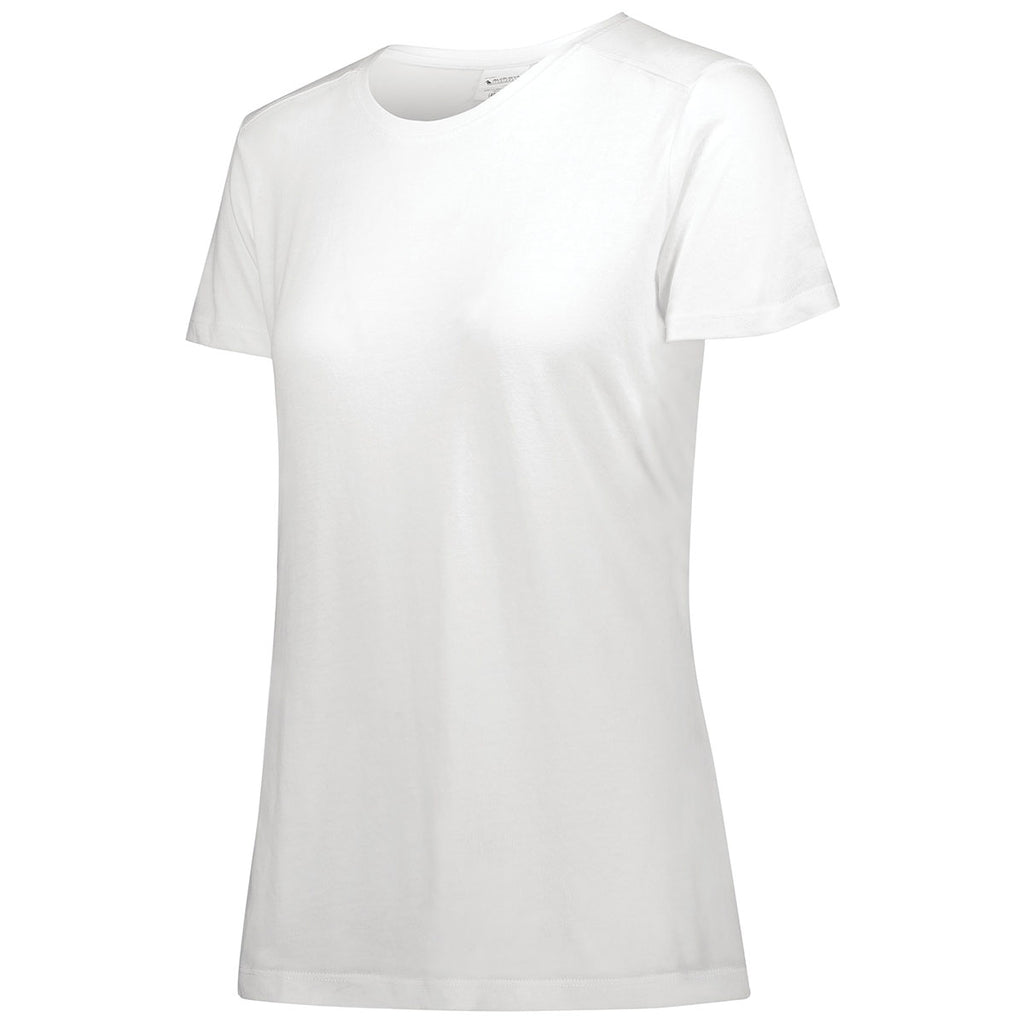 Augusta Sportswear Women's White Tri-Blend Tee