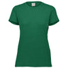 Augusta Sportswear Women's Dark Green Heather Tri-Blend Tee