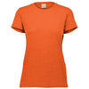 Augusta Sportswear Women's Orange Heather Tri-Blend Tee