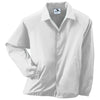 Augusta Sportswear Men's White Nylon Coach's Jacket Lined
