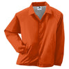 Augusta Sportswear Men's Orange Nylon Coach's Jacket Lined