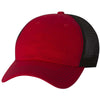 Sportsman Red/Black Contrast Stitch Mesh Cap