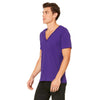 Bella + Canvas Unisex Team Purple Jersey Short-Sleeve Deep V-Neck T-Shirt