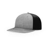 Richardson Heather Grey/Black Lifestyle Structured Twill Back Trucker Hat