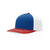 Richardson Royal/White/Red Lifestyle Structured Twill Back Trucker Hat