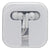 Good Value White Earbuds with Carry Case