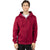 Threadfast Unisex Burgundy Ultimate Fleece Full-Zip Hooded Sweatshirt