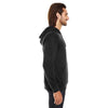 Threadfast Unisex Black Solid Triblend French Terry Hoodie