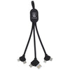 Good Value Black 3-in-1 On-the-Go Charging cable