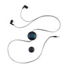 Gemline Black Retractable Wired Earbuds with Magnet